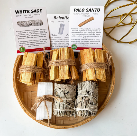 Bohemian Selenite Smudge Kit