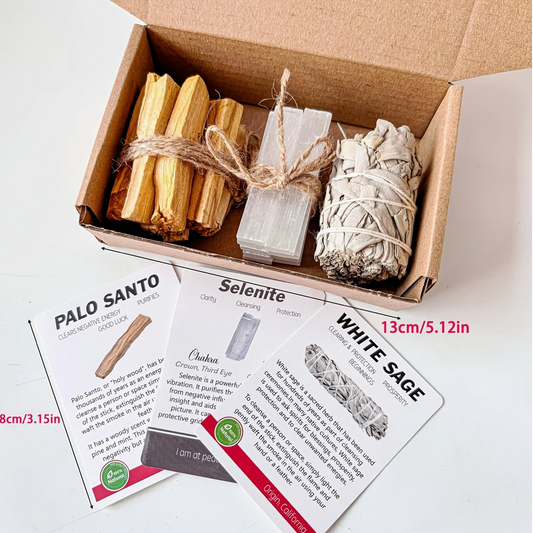 Bohemian Selenite Smudge Kit